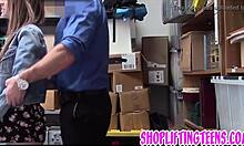 Delinquent Engaging In Activities With Mall Cop For A Facial