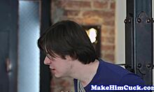 Petite Babe Cuckolds Cheating Boyfriend Bound Bent Over!