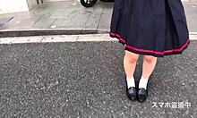 Japanese cute teen idol with small waist hides in homemade skinny beauty shot