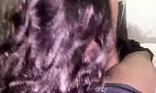 after a blowjob cleanup, she dives into submissive adventures with cum in mouth