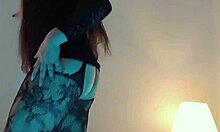 Mi madrastra latina shows big tits and ass in leggings, sucking two cocks rough. Want to join?