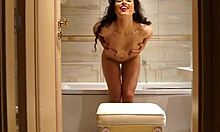 Amateur Sex Video Of Brunette Tramp Masturbation