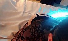 Mi madrastra latina shows big tits and ass in leggings, sucking two cocks rough. Want to join?