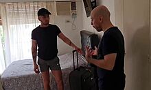 Chico Gay Seduces Hostel Owner for Payment in Steamy Encounter