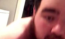 young gay chub enjoys solo play with dildo