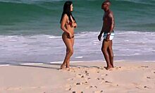 Shayene Samara Feels Intense Pleasure with Big Black Cock on Beach