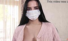 Sexy Brunette Sofi Li Is Rubbing The Nub So Desperately