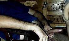 Horny wife riding big cock bareback when husband returns from work