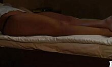 Lesbian slave fingering herself to orgasm in prison under mistress control.