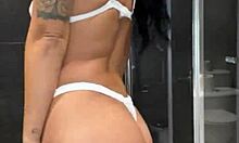 i love my claudia bavel lingerie squirt compilation in the shower