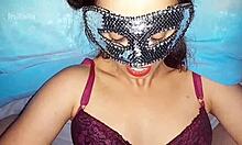 sliding deep into latina wife's mouth while husband watches. friend joins for wild face action