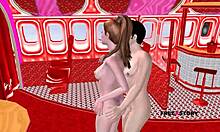 Animated 3D Cartoon Porn with a Stunning Couple's Playful Start