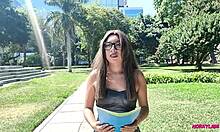 young bella approaches for donation, i offer money for a hard fuck - briella marquez.