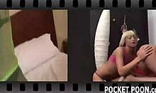 redhead catches teen roommate masturbating in dorm bath