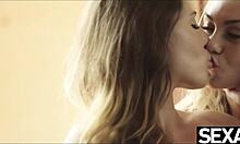 Two stunning lesbians passionately eat each other's pussy.