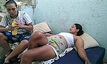 Enjoying Outdoor Lesbian Sex with My Friend's Whore on a Beautiful Day!