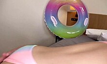 Skinny Babe Gets Monster Cock In Pussy After Cumshot Blowjob