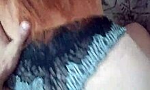 Young brunette stepsister loves doggystyle action