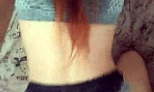 Young brunette stepsister loves doggystyle action