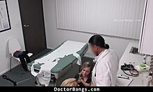 teen feels intense sensations and visits doctor for a banging session.