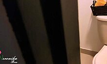 Pretty Latina Insinuates Step Cousin for Bathroom Fuck