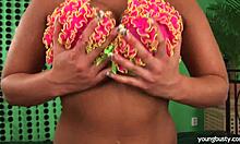 Busty Young Lucie Pees Softly