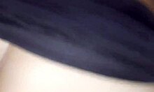 ebony sister-in-law teases with skirt then anal at party