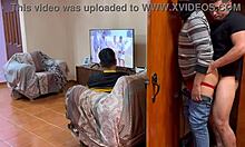 Stranger sneaks in to fuck my boyfriend in the bedroom