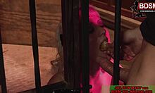 Deutsche Blonde BDSM Sklavin Gets Punished with Anal Play in Bound Session