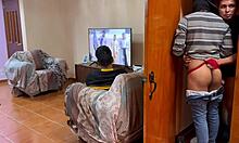 Stranger sneaks in to fuck my boyfriend in the bedroom