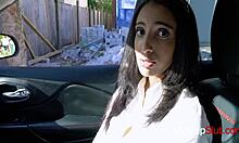 Teen whore daughter Angelica Cruz indulges in after-school oral with an old man.