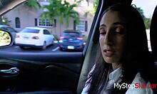 Teen whore daughter Angelica Cruz indulges in after-school oral with an old man.