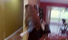 Babysitters Skye and Veronica get caught in threesome