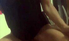 Mature White Milf Uses Big Black Dildo Homemade