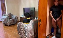 Stranger sneaks in to fuck my boyfriend in the bedroom