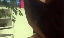 Mature White Milf Uses Big Black Dildo Homemade