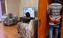 Stranger sneaks in to fuck my boyfriend in the bedroom