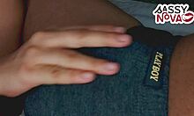 College Girl Performs Sensual Homemade Handjob