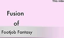 Amateur Footjob Fantasy Turns into Intense Homemade Pleasure.