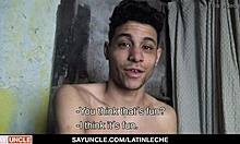 Strong boy Danny hired for construction surprises with special service - latin leche