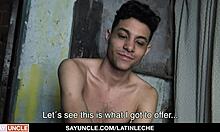 Strong boy Danny hired for construction surprises with special service - latin leche