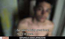 Strong boy Danny hired for construction surprises with special service - latin leche