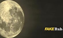 Lesbian girlfriends eagerly try a big cock together