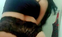 Stepdaughter twerks for stepfather's camera in pov