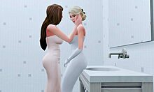 Молодая 18+ жена изменяет с фута-мистрисс в хентай симс 4 😈