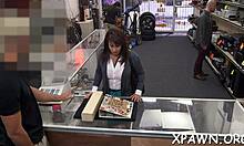 Hey, would you dare bang me in this shop?