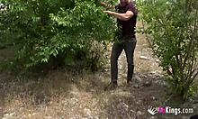 Wow, unleashed mommy joins Fakings for an epic outdoor pounding! 😍