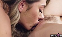 Long-Time Girlfriends Cadence Lux and Mackenzie Mace Dive into Steamy Lesbian Play