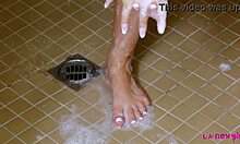 new teen brunette after shower