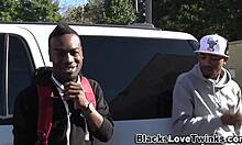 Horny Gay Ebony Facial In Group Blowjob